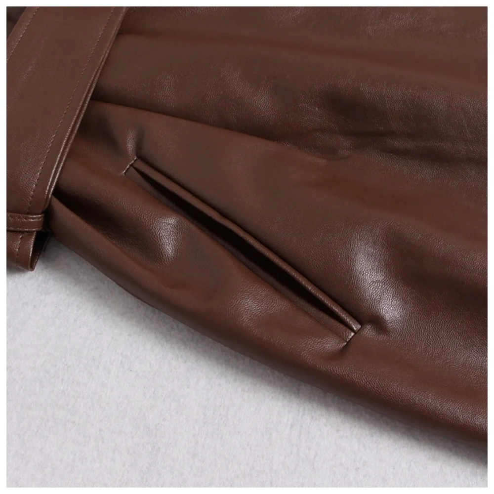 The MYSHYA Vegan Leather Dress - Picture 8 of 8